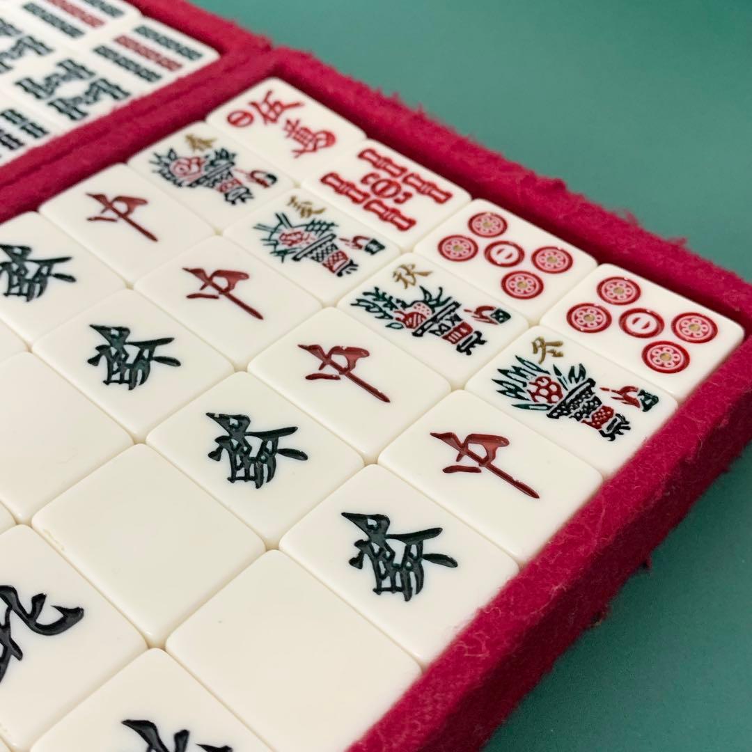 ミズノ丸一 家紋牌 麻雀牌 昭和レトロ 背黒牌 法悦 やまと - メルカリ