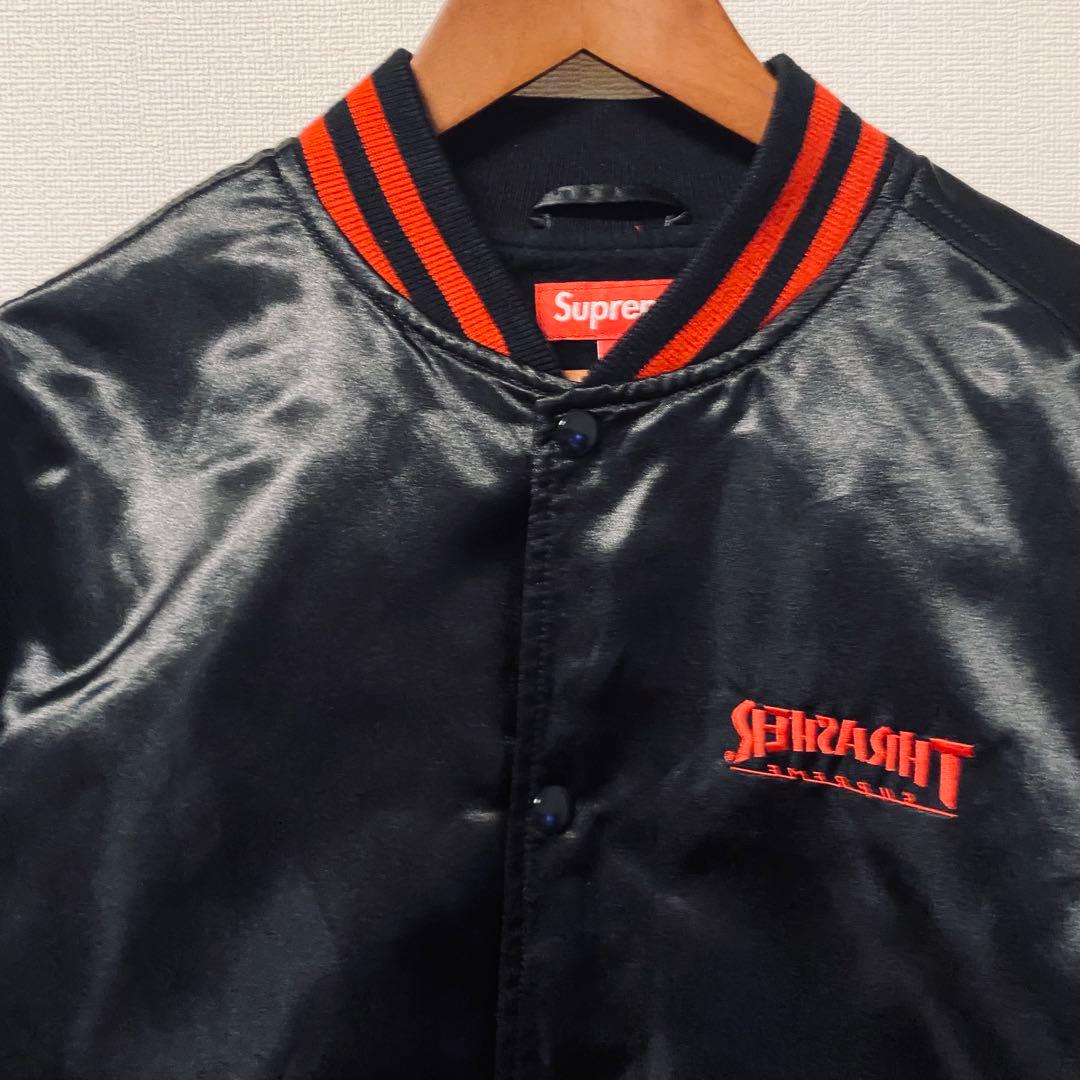 早い者勝ち Supreme × Thrasher サテンスタジャン FW21