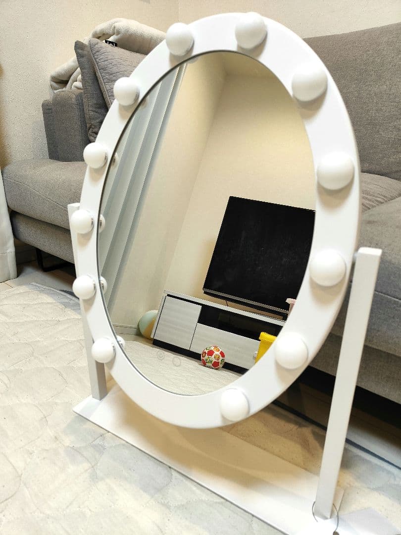 【最終価格】Francfranc フッツェ ハリウッドミラー ラウンド 美品☆ bt9967-01_1.jpg