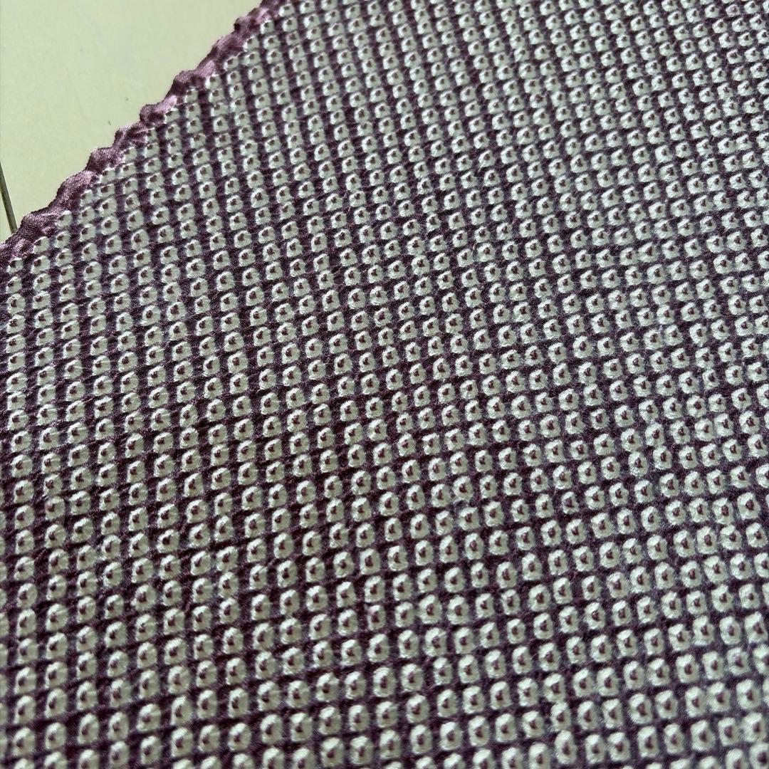 い*え様 ■T3843■未使用品■正絹■紫色　総絞り　疋田絞り　反物　一反