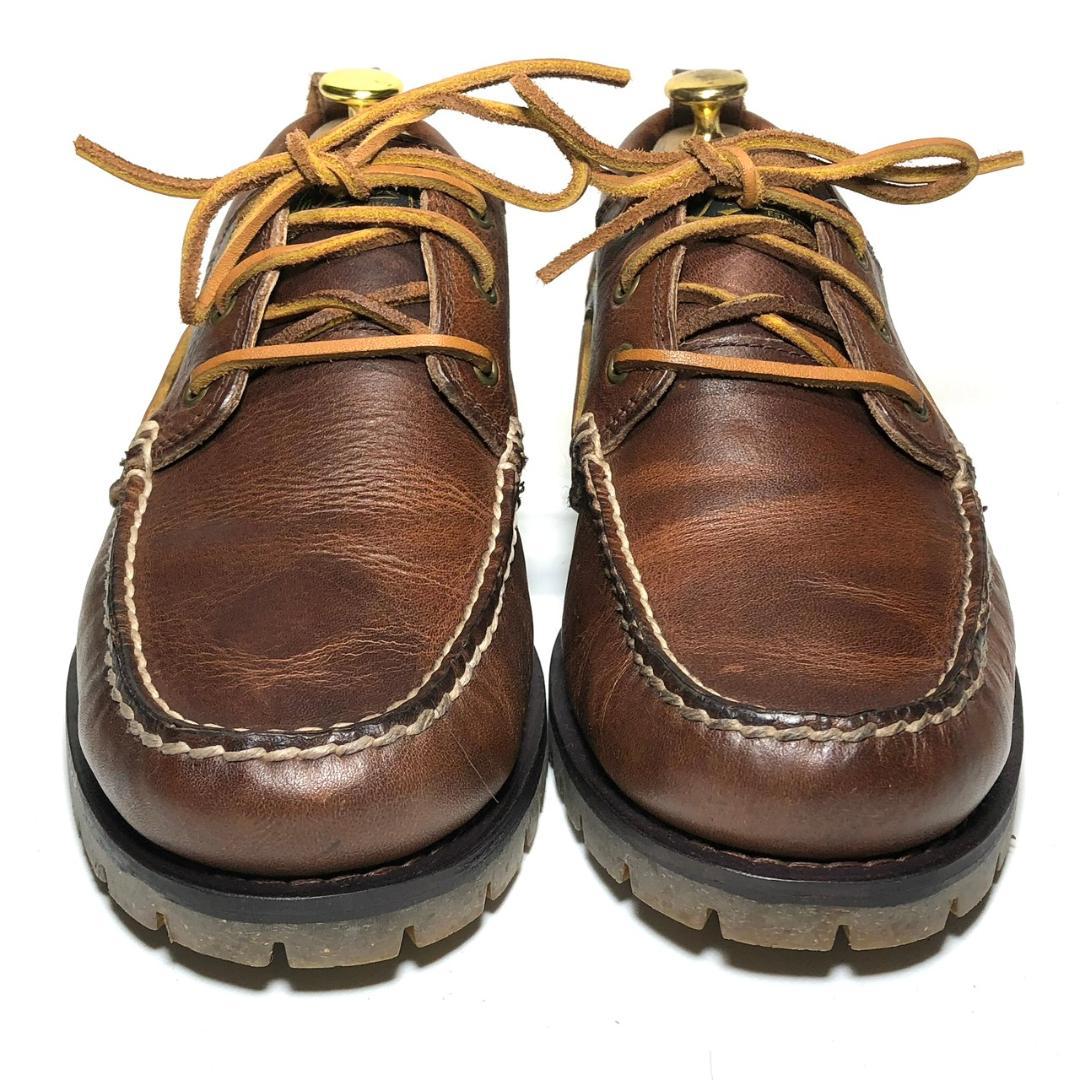 ポロ ラルフローレン 26.5cm メンズ 茶 モカシン デッキシューズ