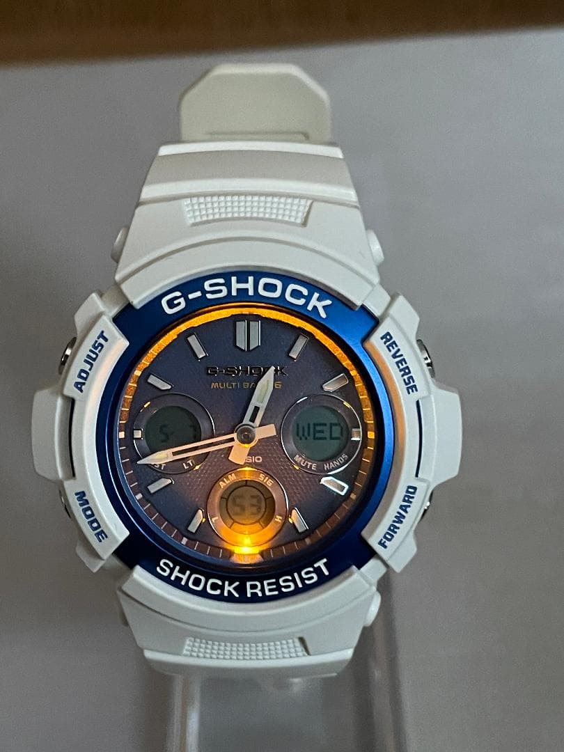 G-SHOCK AWG-M100SWB-7AJF 電波ソーラー 超音波洗浄済み - メルカリ