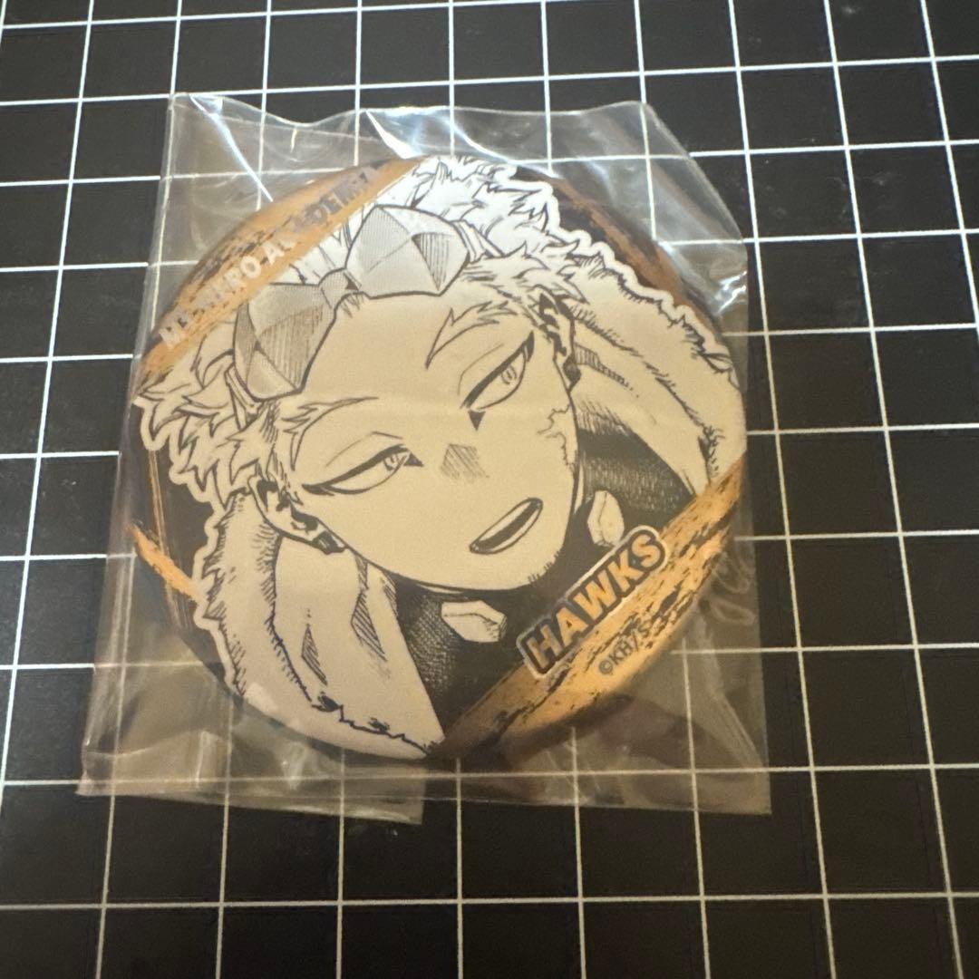 ヒロアカ ジャンプショップ デコレクション缶バッジ ホークス 原画
