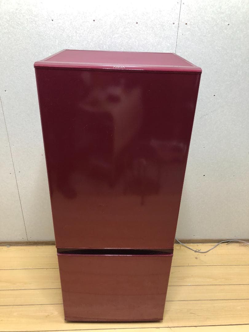 アクア 冷蔵庫 AQR-18H(W) 2019年式 レッド 250528-