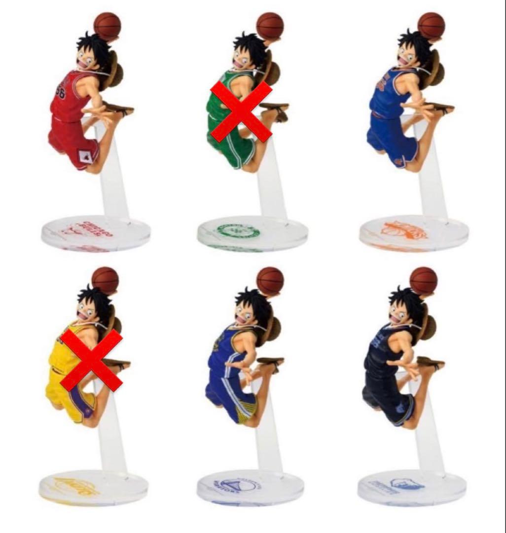 ワンピース × NBA ルフィ フィギュア 6種コンプセット ベースショップ