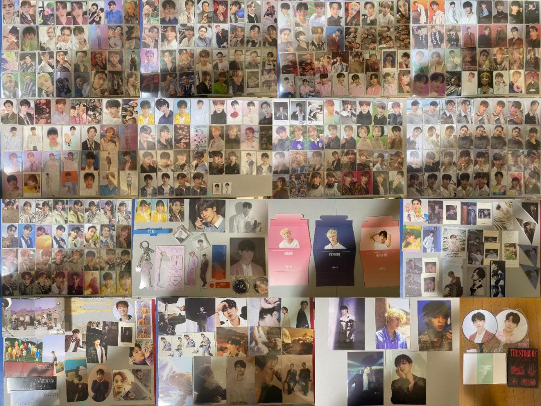 SEVENTEEN セブチ　カード　約280枚　グッズ　まとめ　セット SEVENTEENグッズ ギフトボックス フォトカード セブンティーン テープ