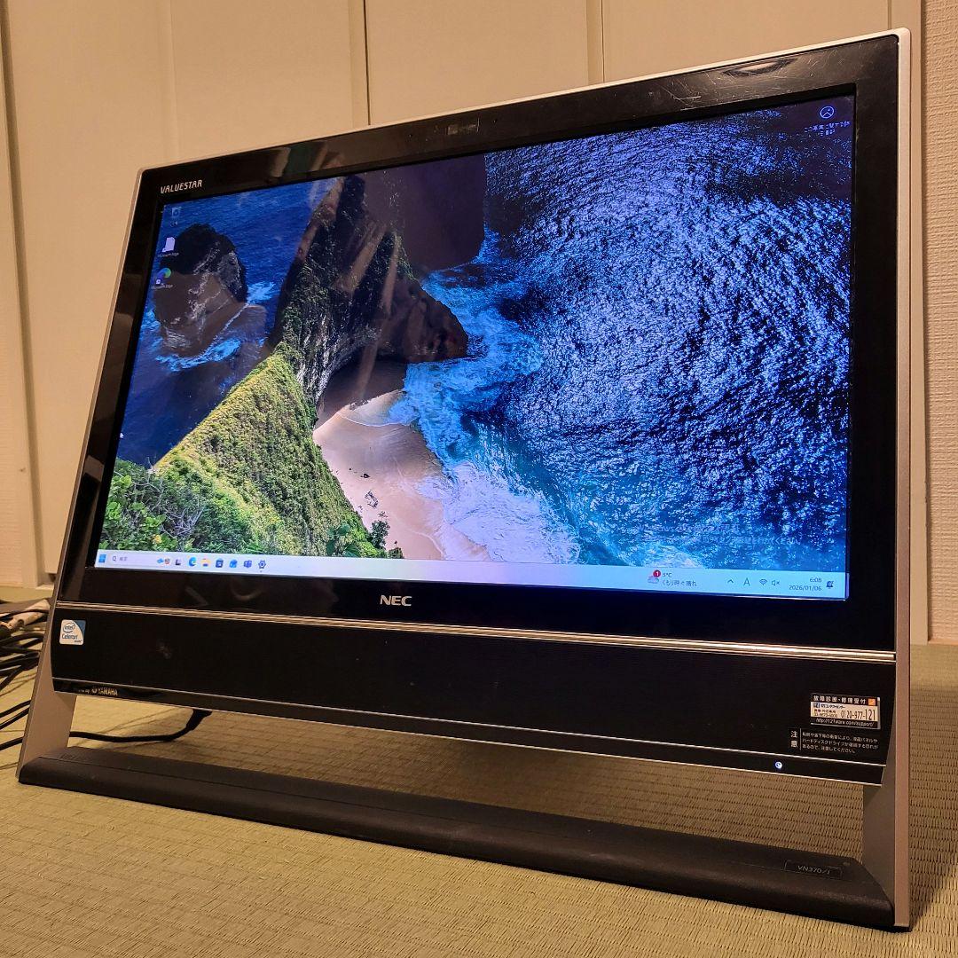 NEC一体型PC Win11Pro Office2024 SSD128GB i5 NEC ノートパソコン VKシリーズ□高性能第4世代Core i7/メモリ8GB