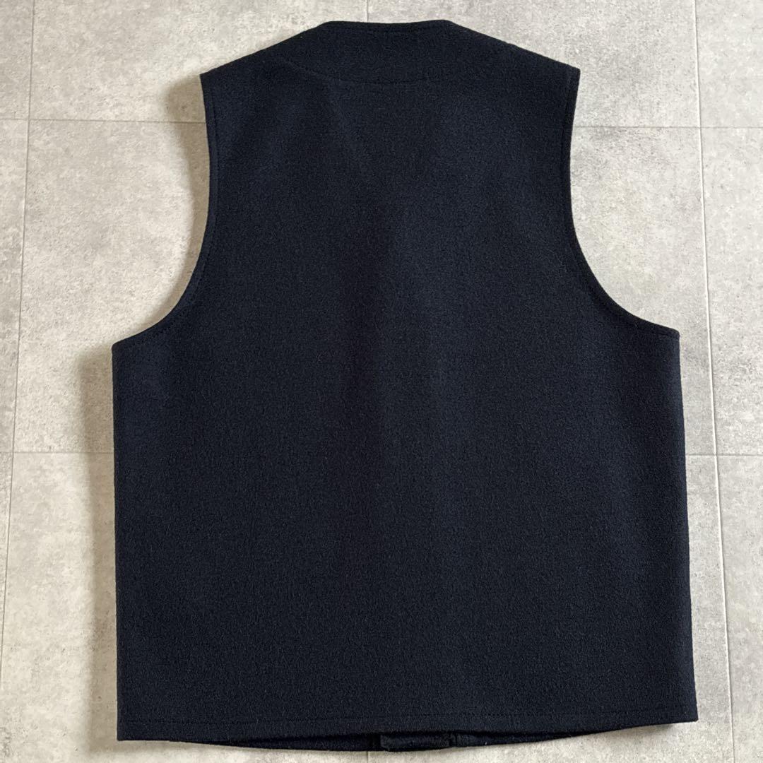 未使用級 USA製 フィルソン マッキーノウールベスト S ネイビー 現行品