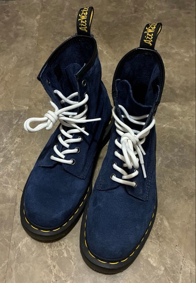 ドクターマーチン　ネイビー スエード ハイカットブーツ　uk5 紐付き 楽天市場】ドクターマーチン ハイカット レディースの通販