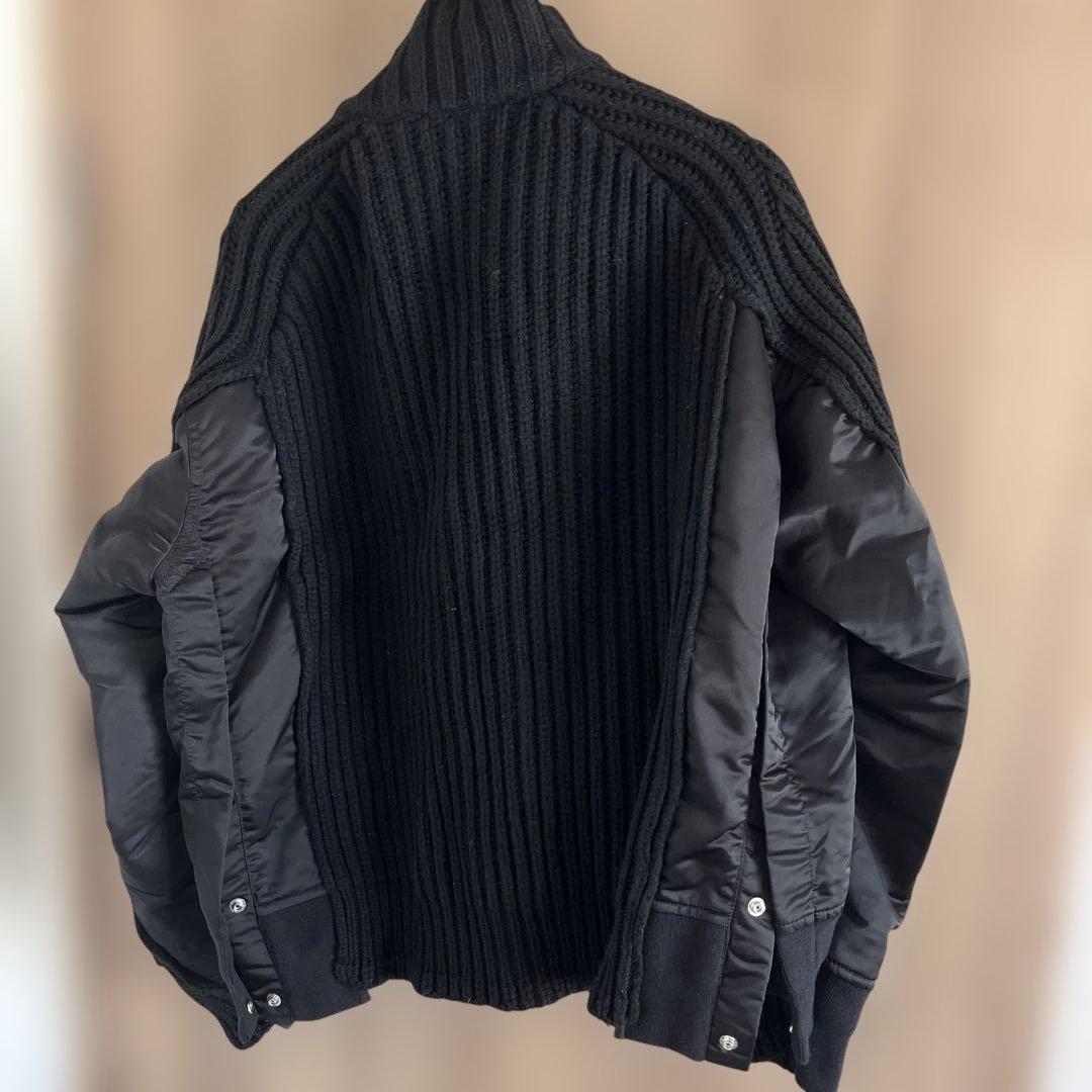 sacai サカイ ニット切替 MA-1 ジャケット サイズ2 新品未使用 - メルカリ