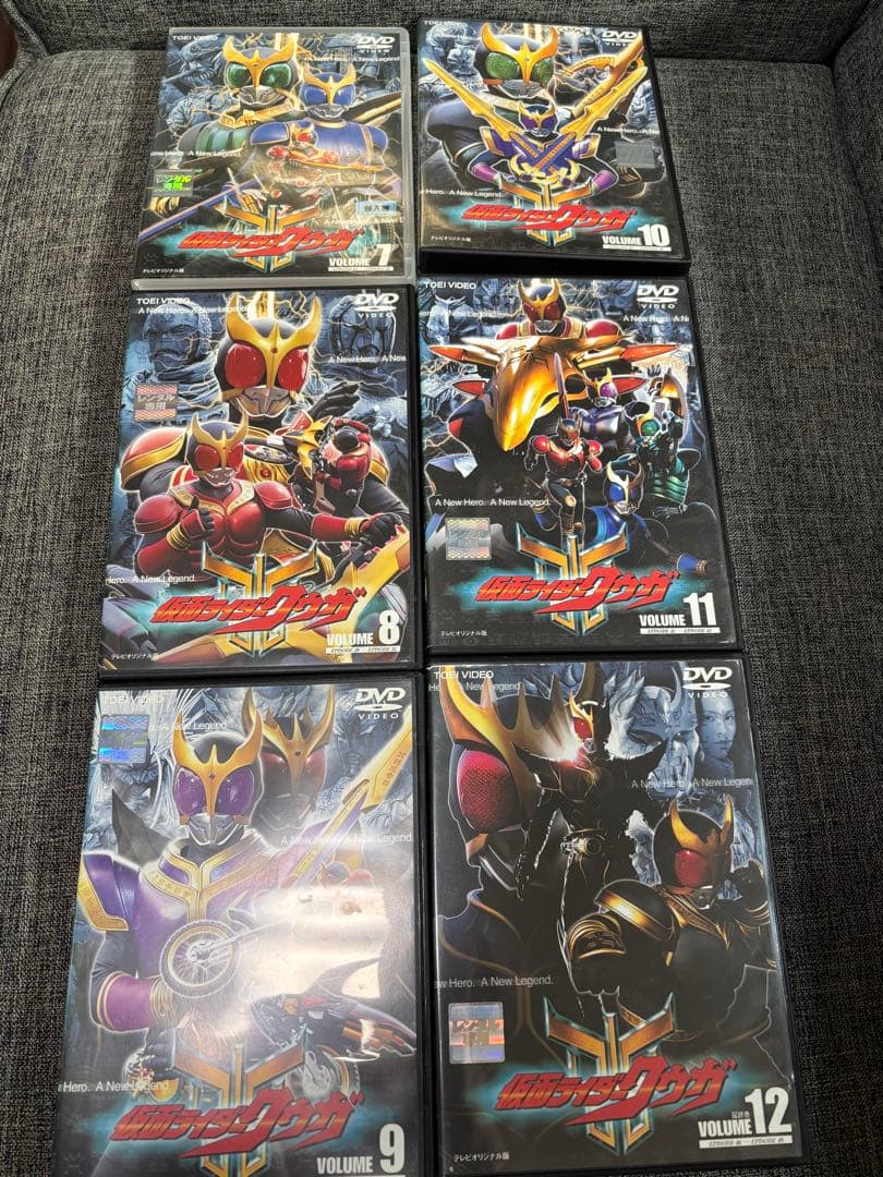 仮面ライダークウガ レンタル落ちDVD 全12巻セット おまけクリア