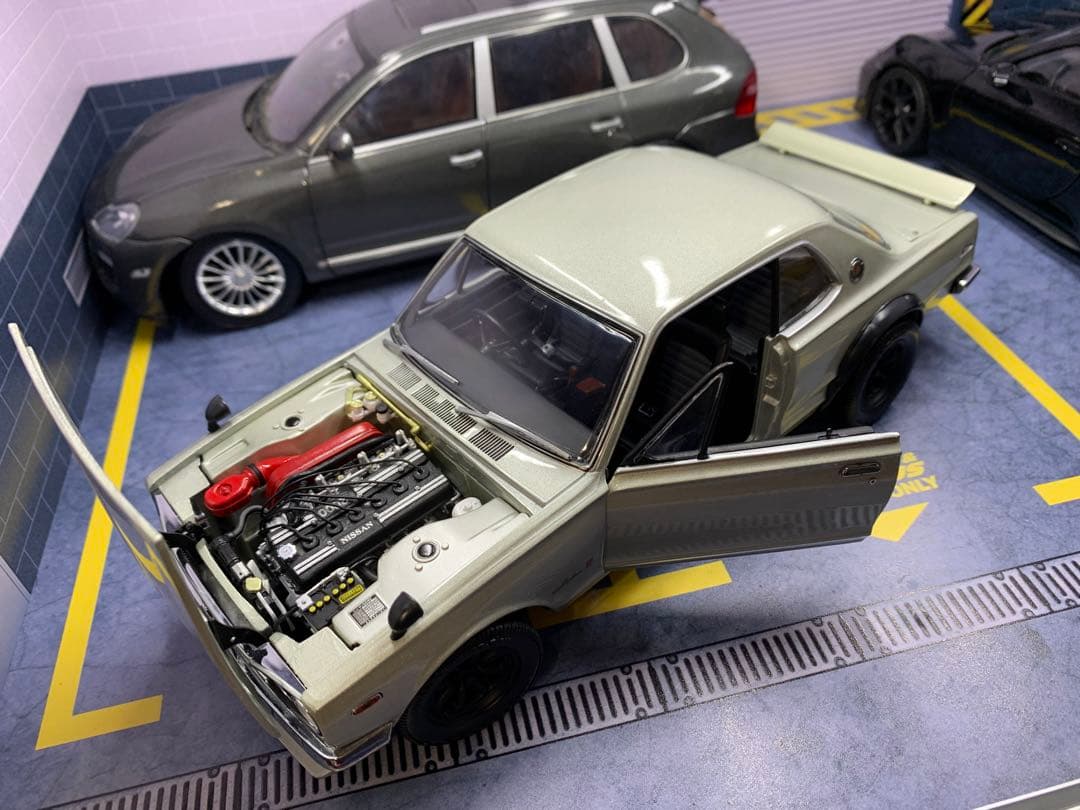 1/18 スカイラインGT-R ハコスカ Fスポイラー RS ワタナベホイール