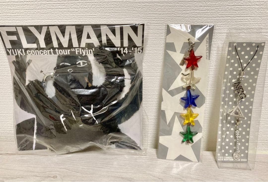 YUKI ライブ グッズ 5star FLY NRG ストラップ キーホルダー - メルカリ