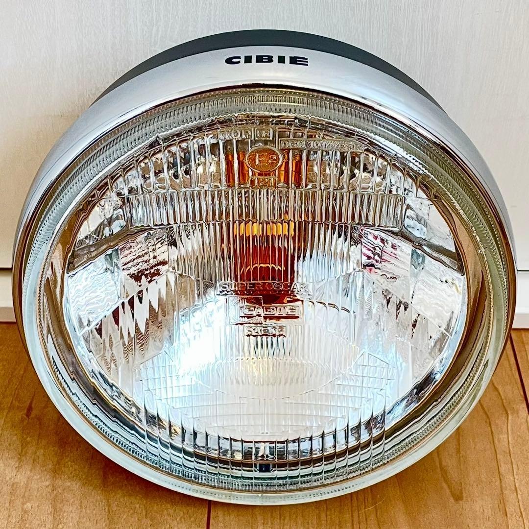 当時物 シビエ 凹み ヘッドライト 美品 CIBIE マーシャル 当時物 CIBIE シビエ 凹み ヘッドライト CB400F ホーク マーシャル