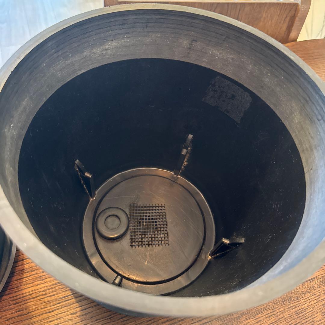 ecopots 植木鉢セット S6号×1、M8号×2 黒 - メルカリ