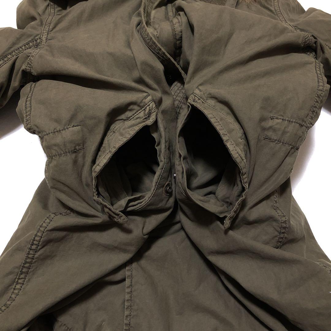 ゴア】モッズコート ミリタリー キルトインナー ラクーンファー 脱着