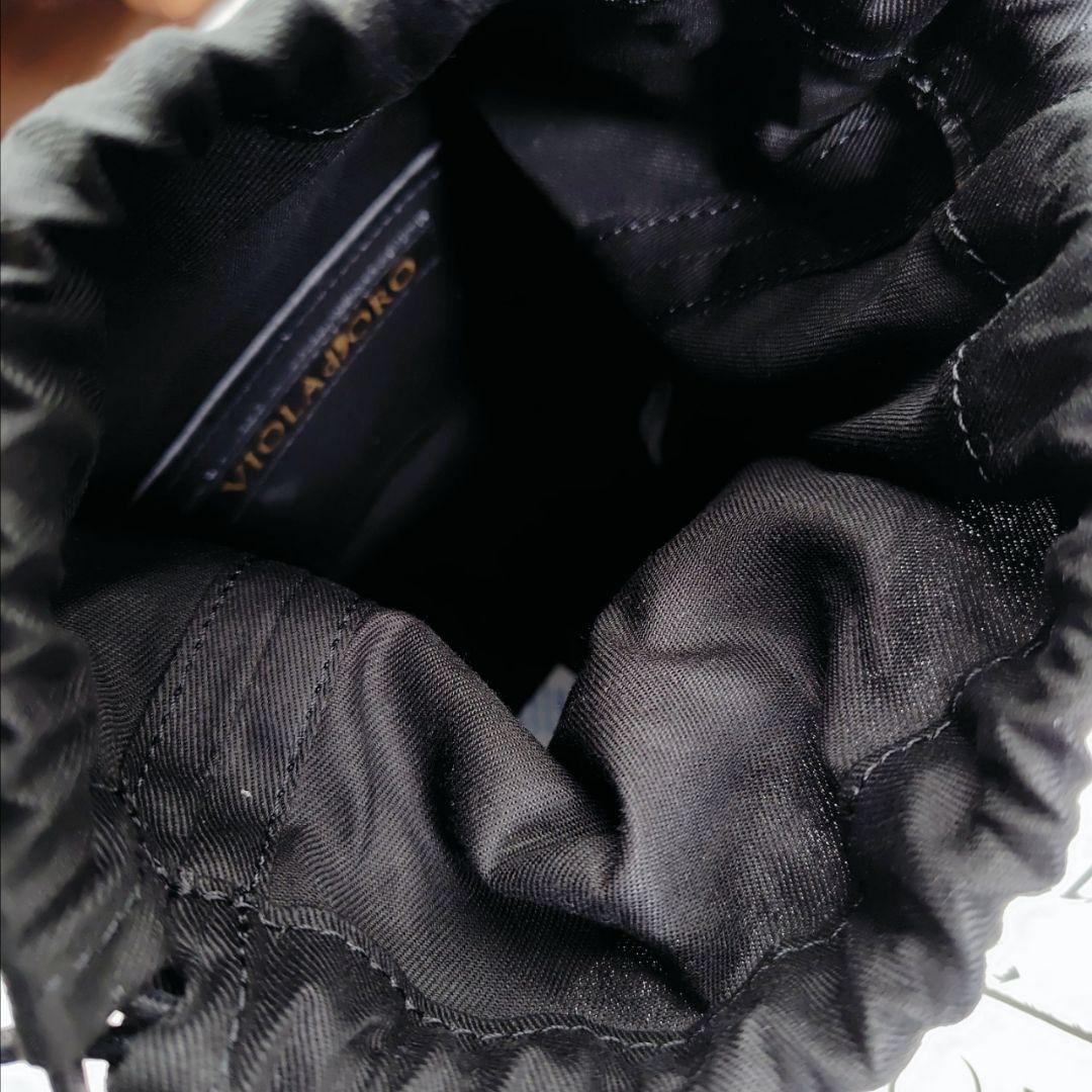 極美品 ヴィオラドーロ ラタン カゴバッグ イタリアンスプリットレザー