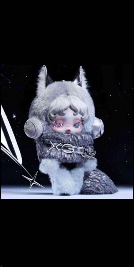 ポップマート スカルパンダ × XG ぬいぐるみペンダント（日本限定