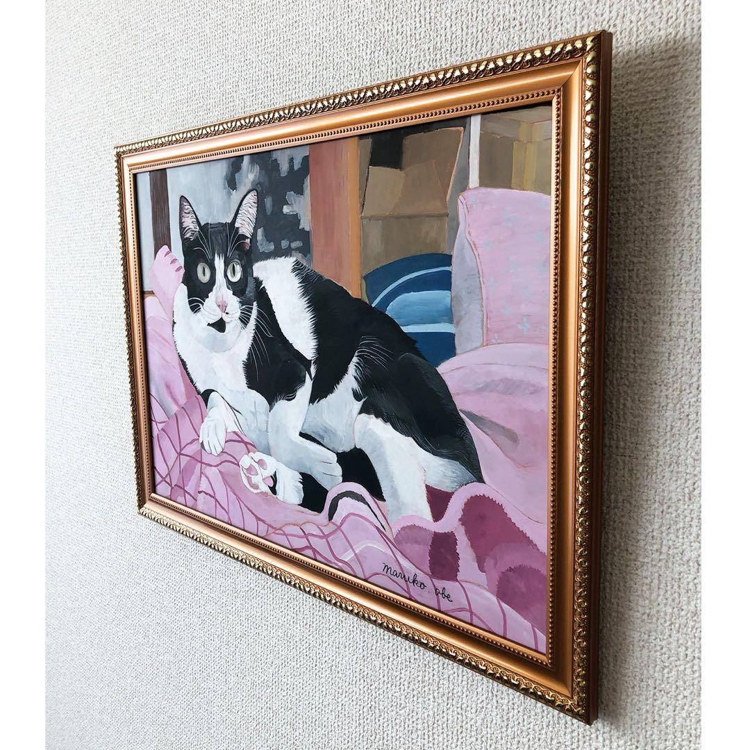 原画「ウメ12」《＋猫イラスト３枚無料プレゼント！》