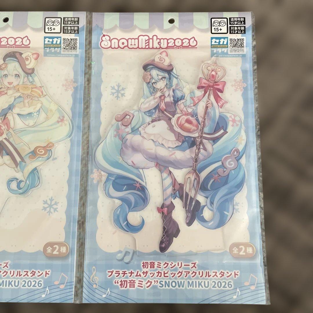 か*ち様 プラチナムザッカビッグアクリルスタンド “初音ミク”SNOWMIKU