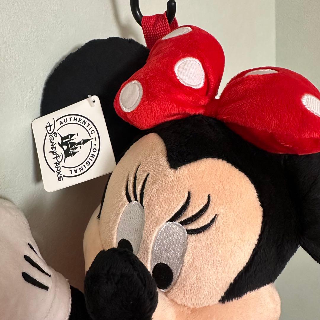 新品タグ付き◇海外ディズニー◇ミニーちゃんぬいぐるみ おんぶ