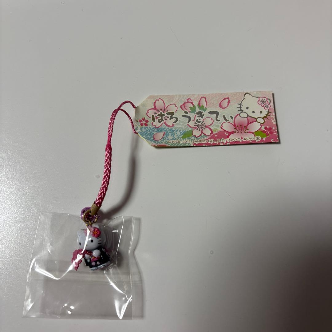 ハローキティ 桜デザイン ストラップ