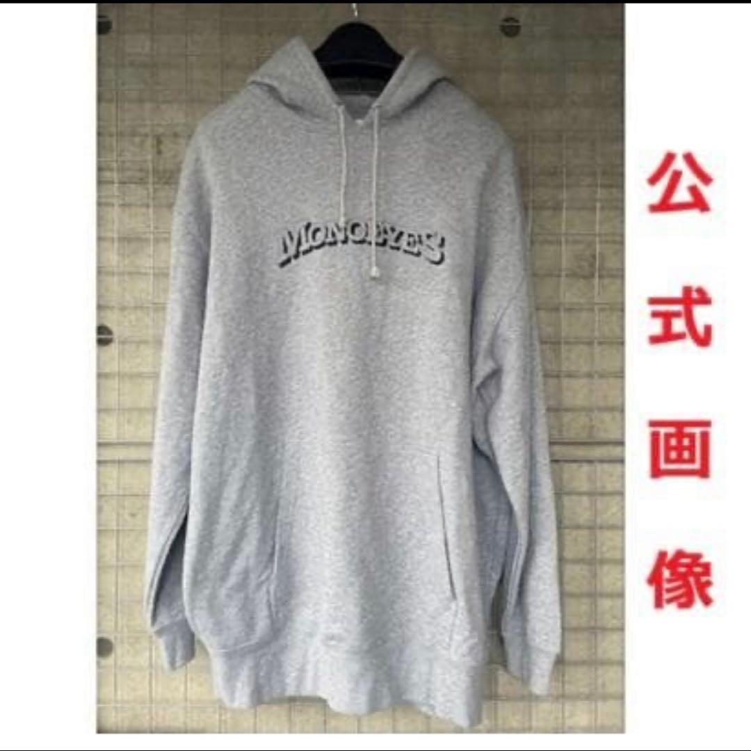 MONOEYES グッズ Mフーディー プルオーバー パーカー グレー