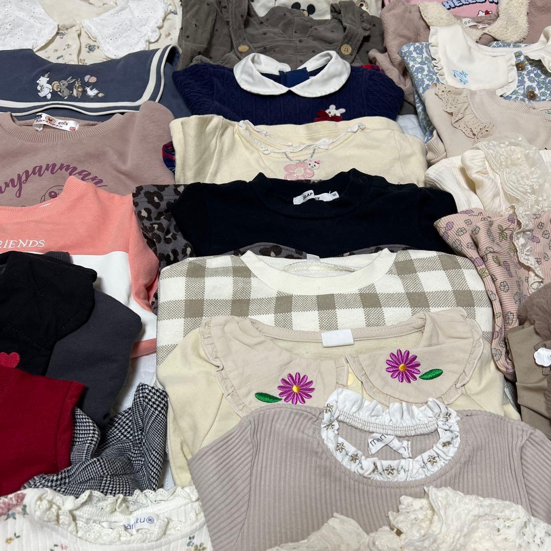 ら*@様 女の子　秋冬服　まとめ売り　90〜95サイズ　50点以上　おまけ付き