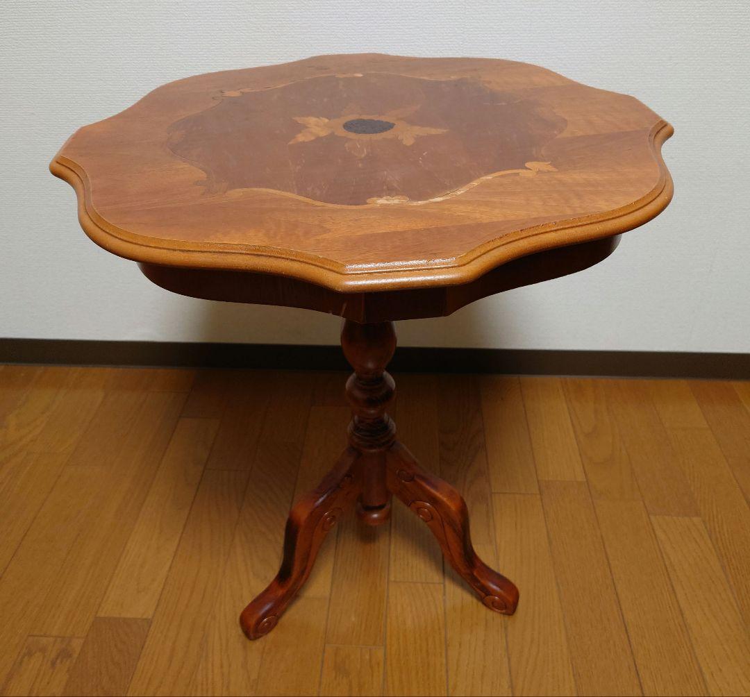 GIEMME ジエンメ イタリア製 クラシック サイドテーブル 花台 象嵌細工