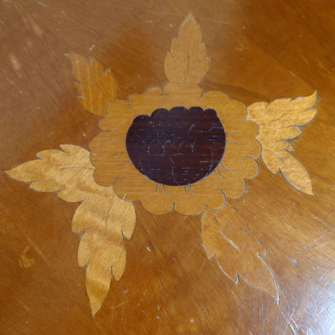 GIEMME ジエンメ イタリア製 クラシック サイドテーブル 花台 象嵌細工