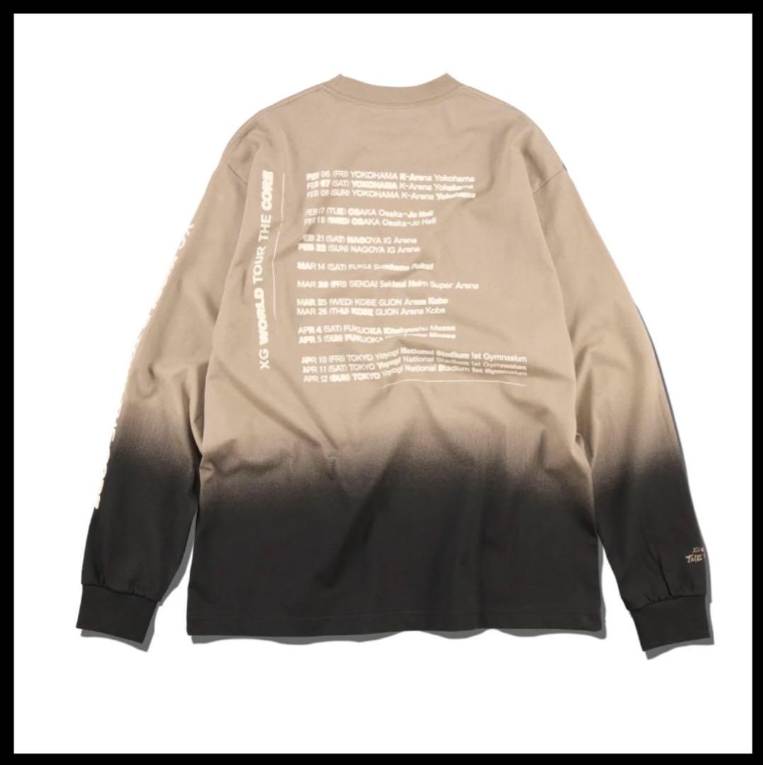 XG WORLDTOURTHECORE ロングスリーブTシャツXXL グレージュ - メルカリ