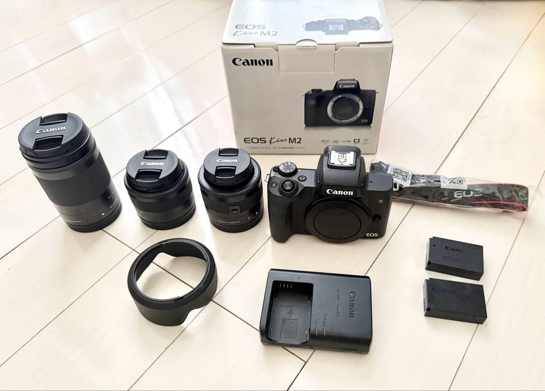 Canon EOS M2 デジタル一眼レフ レンズ3本 used 楽天市場】【中古】キヤノン Canon EOS M2 トリプルレンズキット