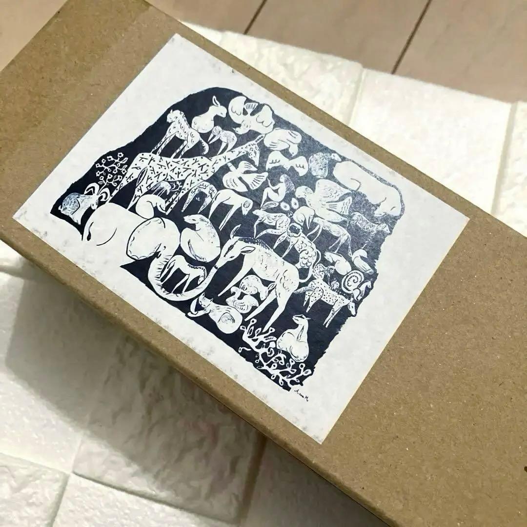 ミナペルホネン ポスター 1枚 ライフパズル ネイビー 動物 つづく 限定