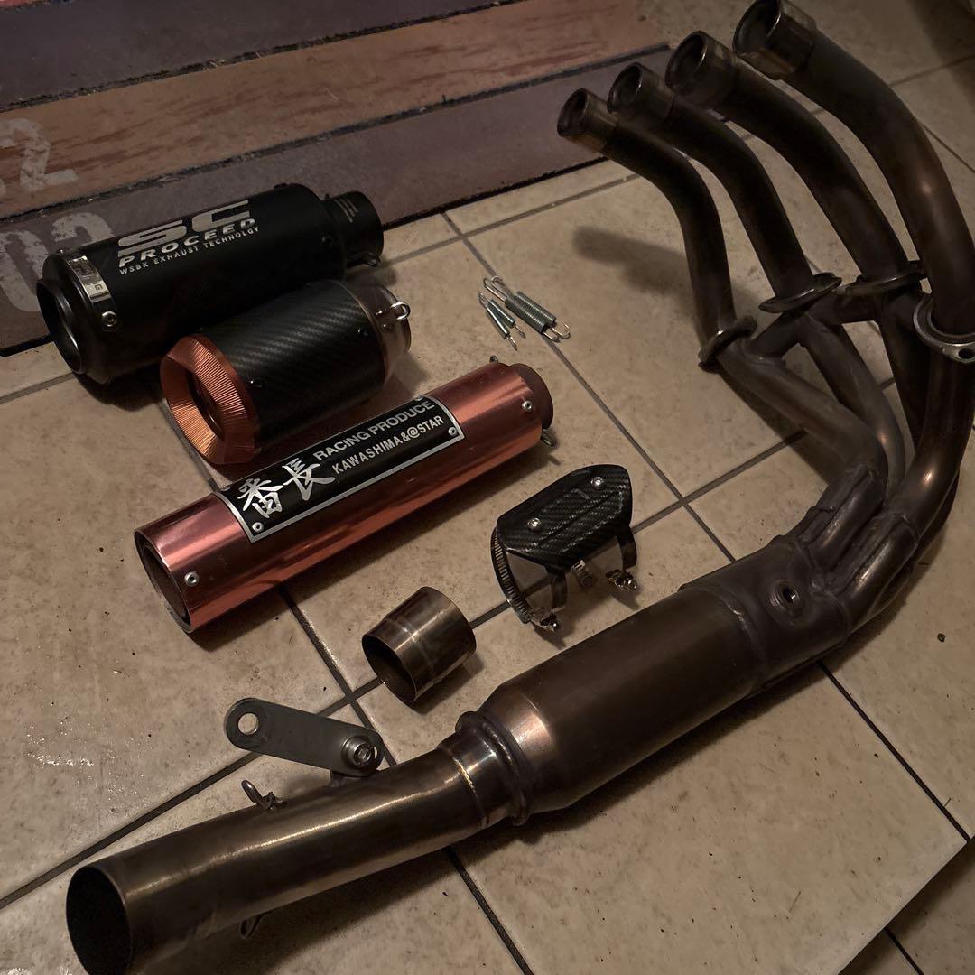 値下げ中！ZX25R ワンオフマフラー サイレンサー種類豊富 付け替え可能