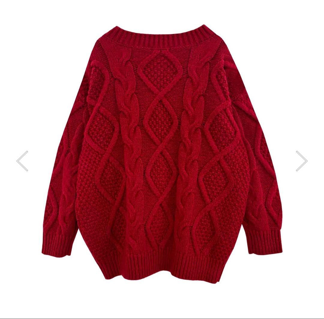 RoseMuse ロゼミューズ Oversized cable knit OP - メルカリ