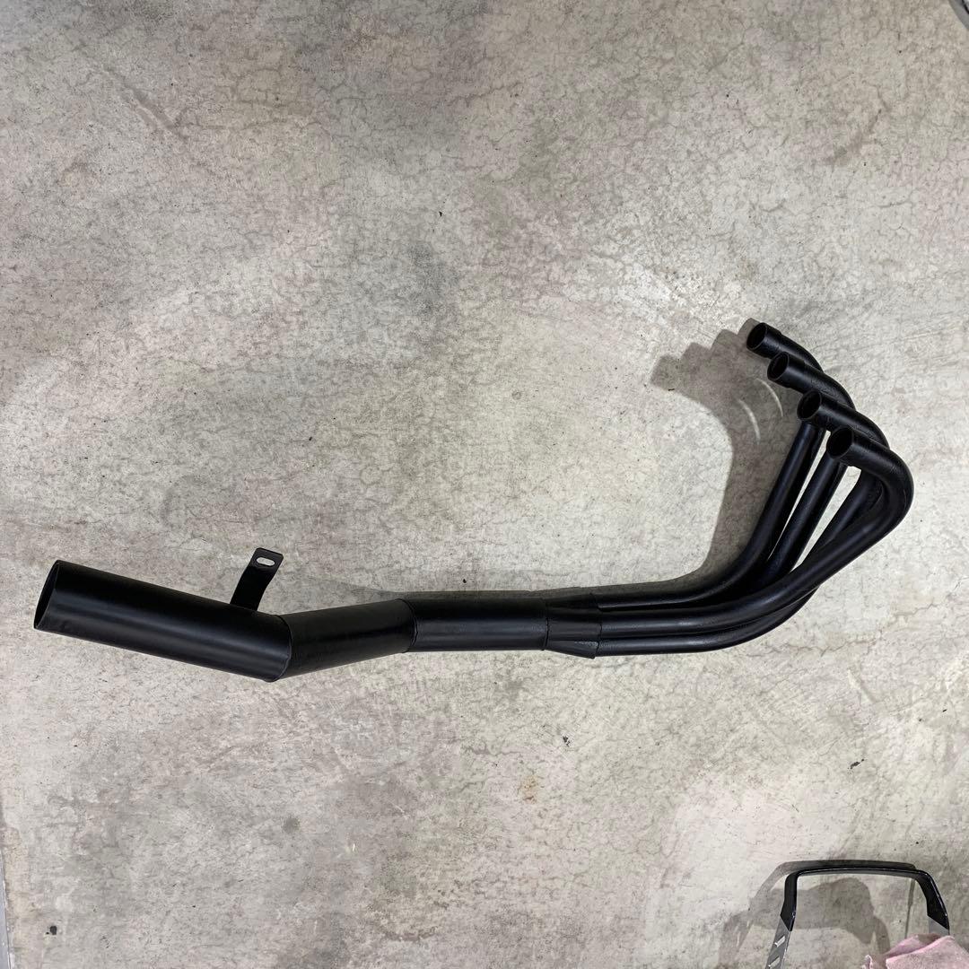 ゼファー400 ショート菅 集合管 耐熱ブラック再塗装済み - メルカリ