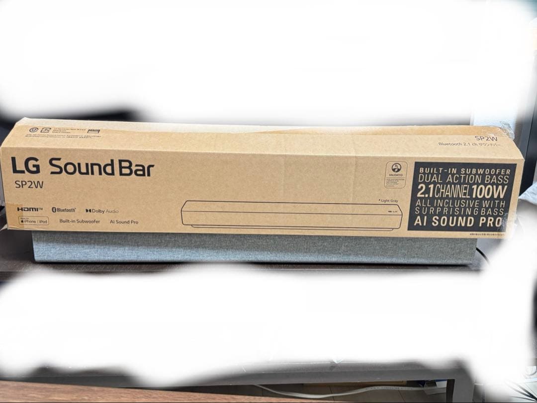 LG 2.1ch サウンドバー SP2W Bluetooth対応