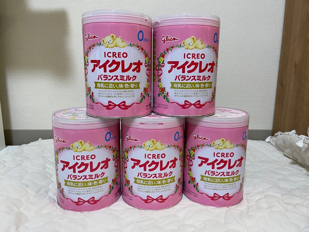 未開封・5缶セット】アイクレオ 粉ミルク 800g×5 賞味期限2026年1月