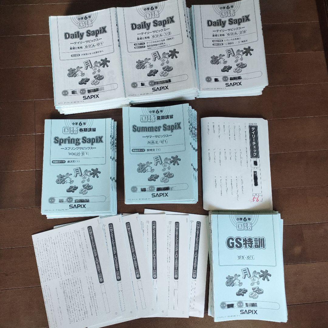 SAPIX 小学6年 国語 デイリー&春期&GS＆夏期セット 2023年度版 - メルカリ
