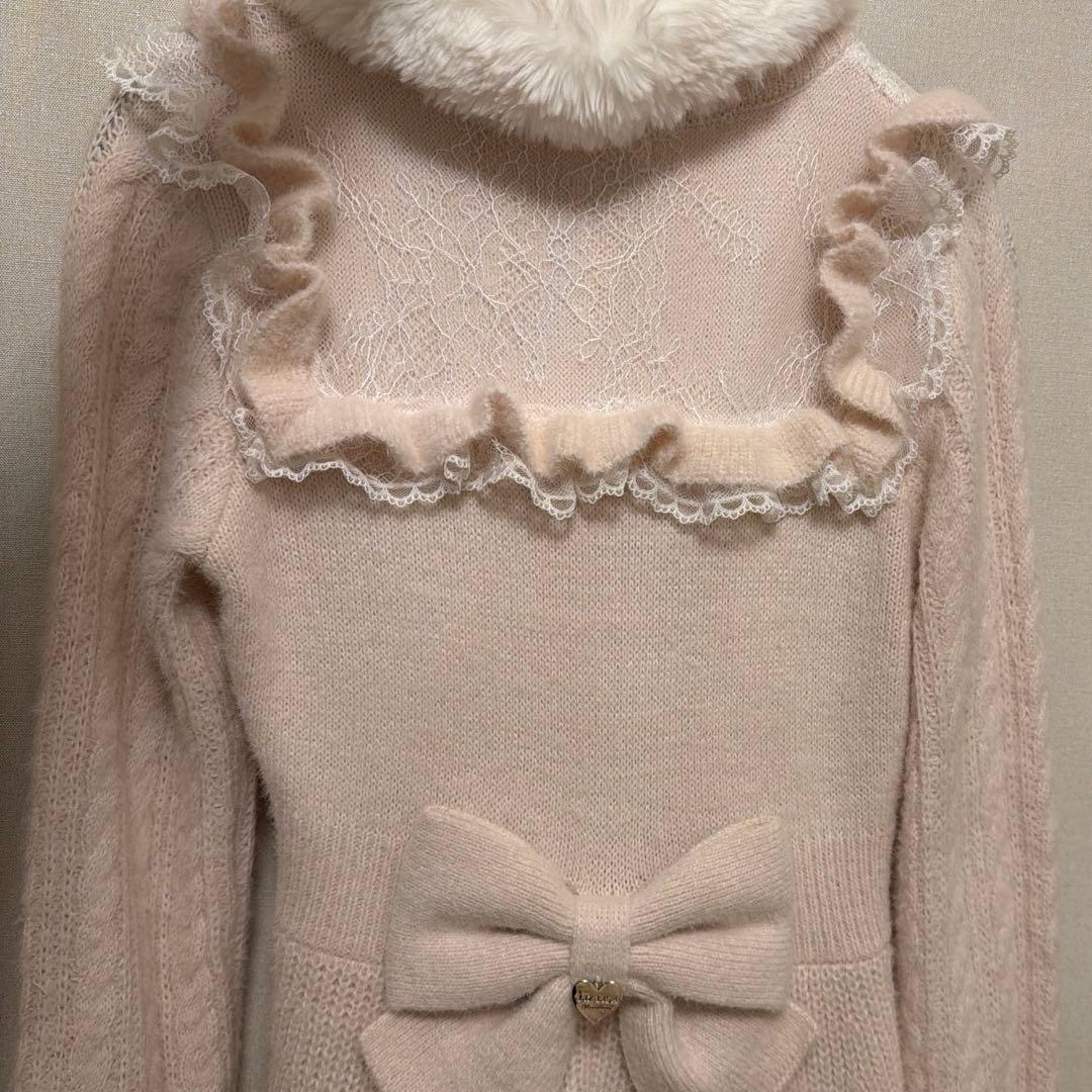 lizlisa ファーカラーぺプラムカーディガン - メルカリ