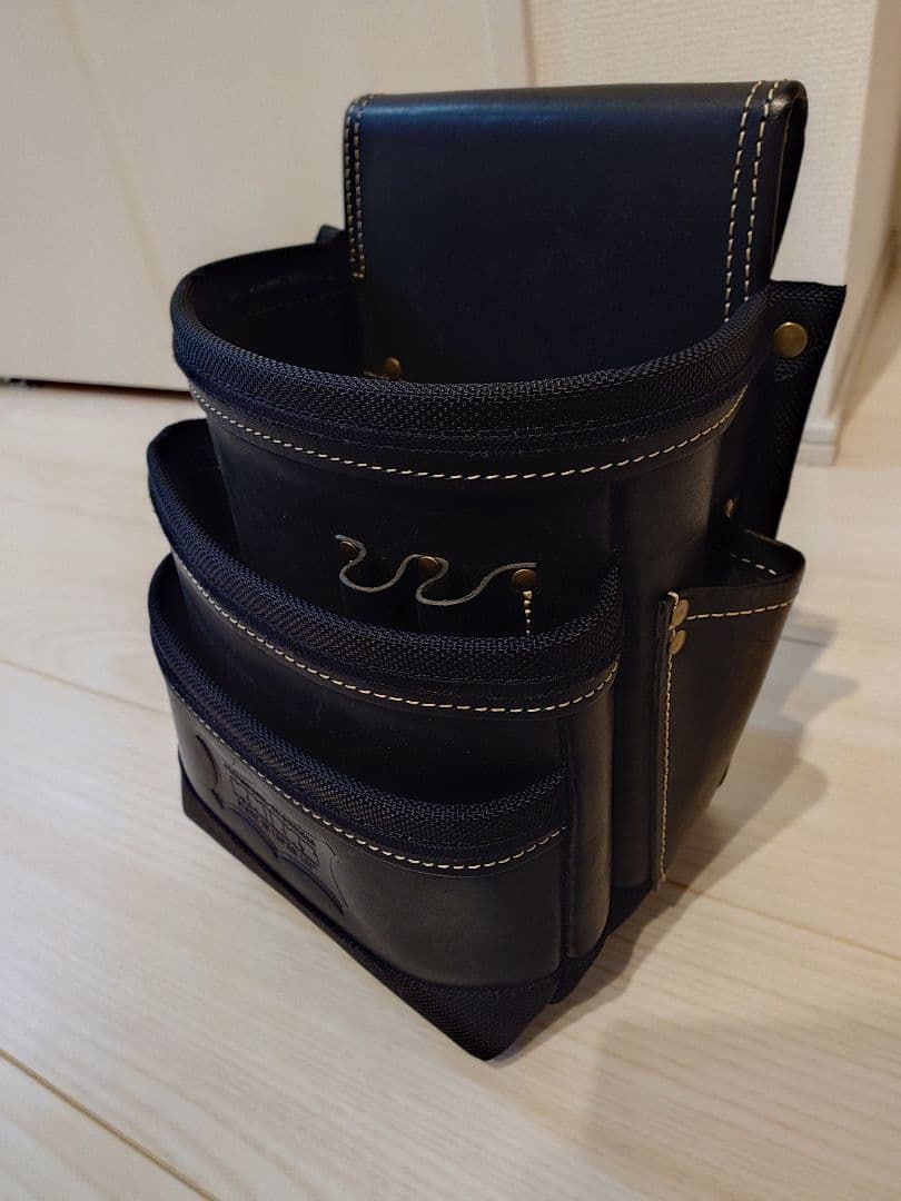 ニックス　KBB-301DD／総ヌメ革使用3段腰袋（バリスティック補強仕上げ） KBB-301DDX／総ヌメ革使用3段腰袋（チェーンタイプ）／バリスティック