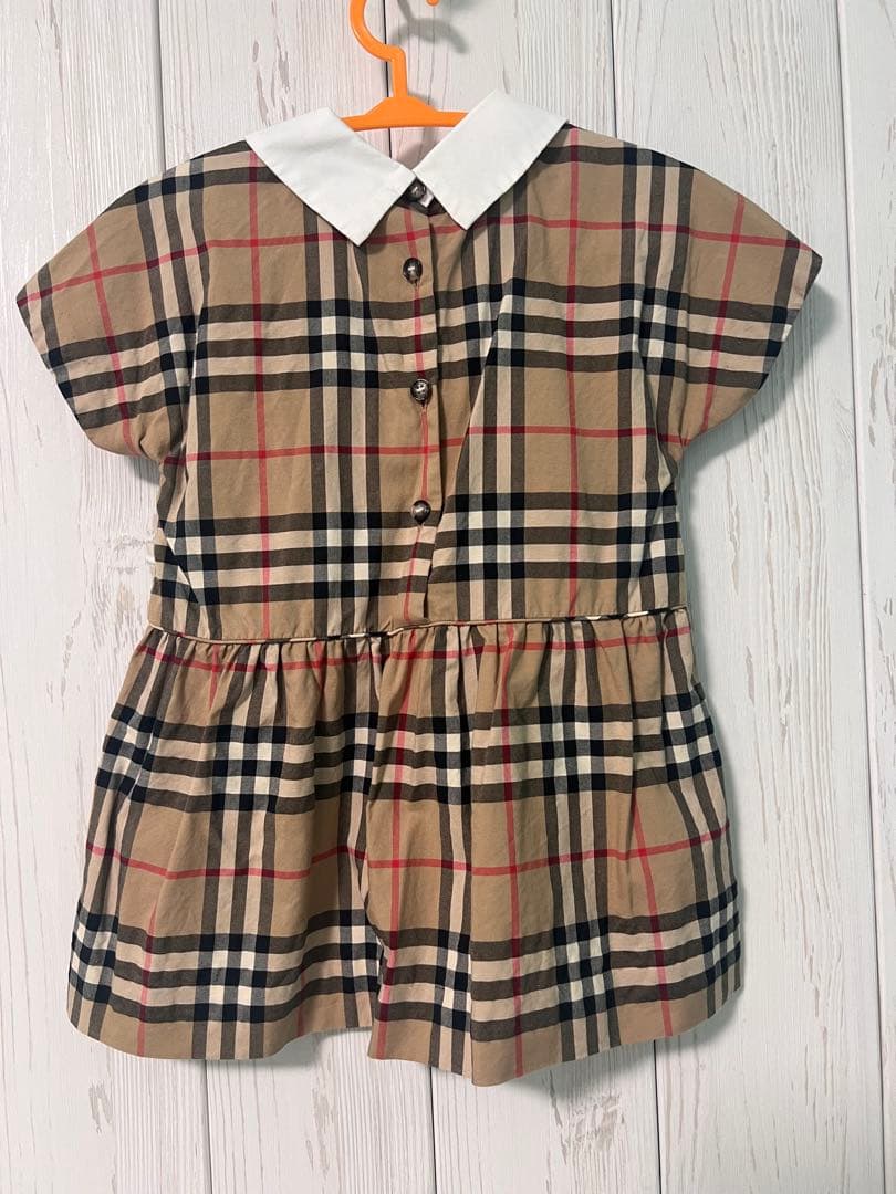 BURBERRY チェック柄 半袖ワンピースの通販はau PAY マーケット - 輸入