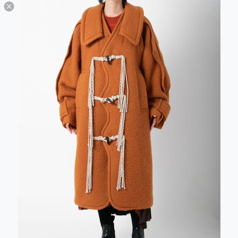 BASE MARK22AW Ladder Embroidery Coatダッフル - メルカリ