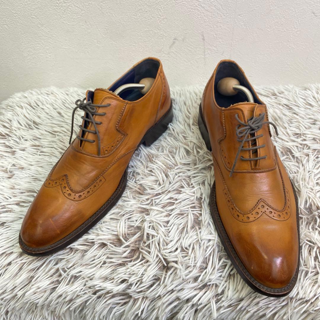 NICOLE ブラウン レザー ウィングチップ 26㎝ ドレスシューズ - メルカリ