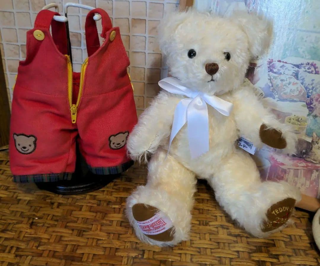 イギリス・メリーソート社2002年・テディベア 白くま アイボリー系