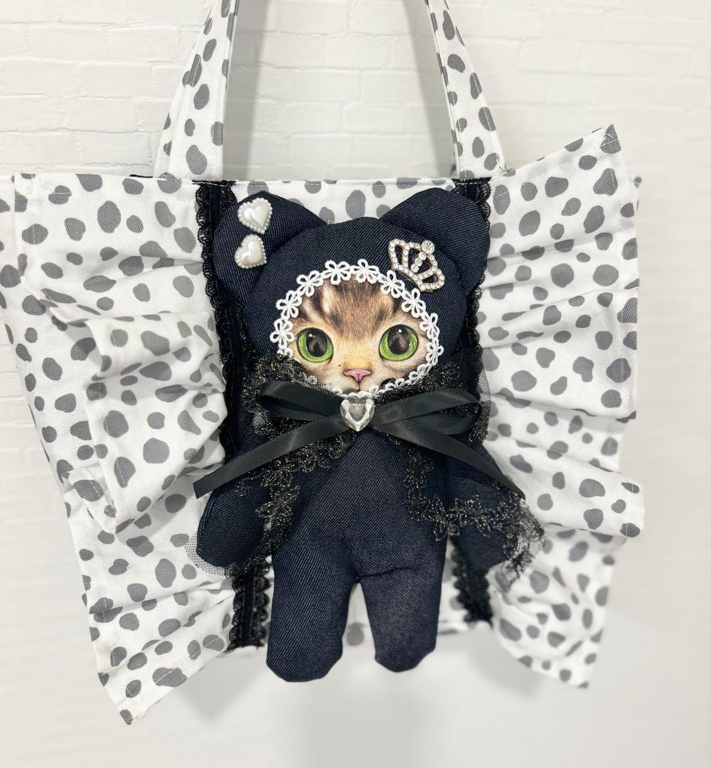 さ*ー様 コヤンイサムチョン デニム サンダーちゃん フリルトートバッグ ♡