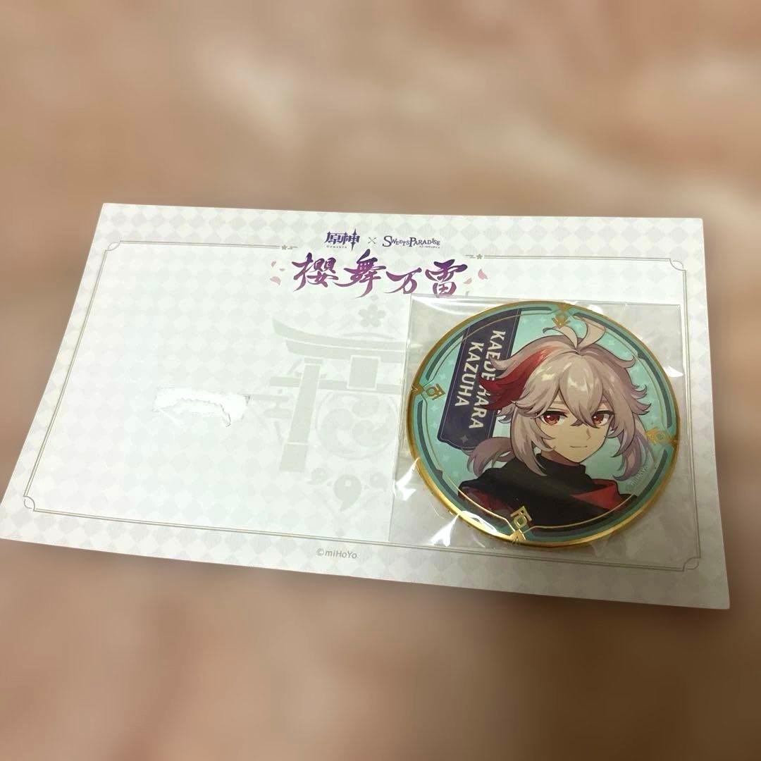 原神 スイパラ 楓原万葉 缶バッジ 未使用 コラボ - メルカリ