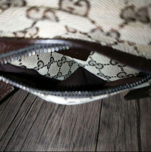 GUCCI ウエストポーチボディバッグ GGキャンバス シェリーライン