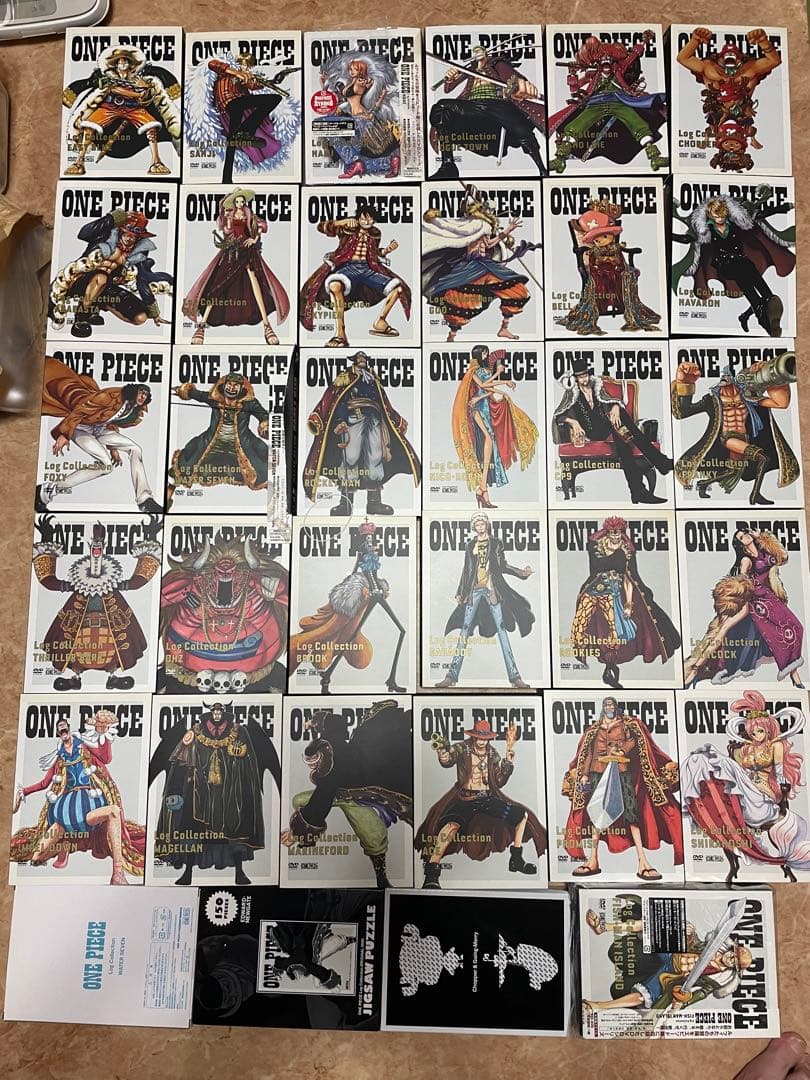 ONE PIECE ログコレクションDVDまとめ売りUSED 送無特典 ワンピース ログコレクション 16本セット DVD 未開封品あり・特典あり