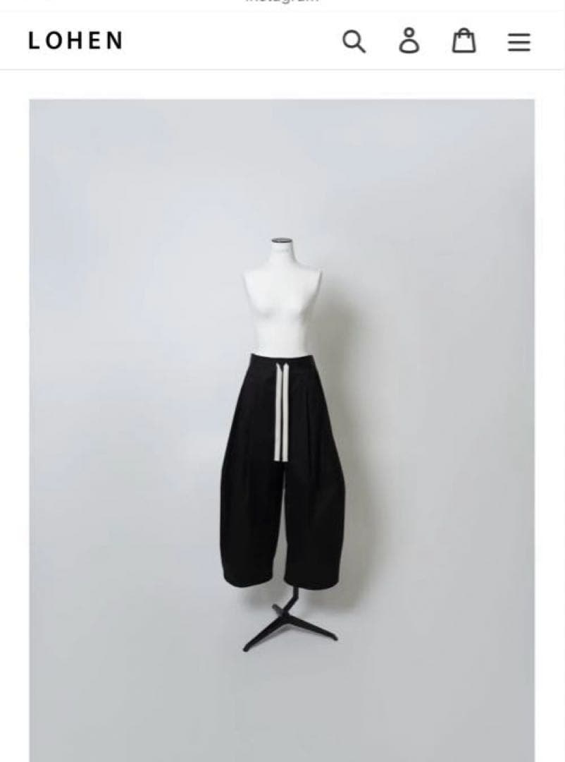 パンツ LOHEN DRAWCORD CHINO PANTS38 L.H.P（エルエイチピー） パンツ DankeSchon/ダンケシェーン/W KNEE